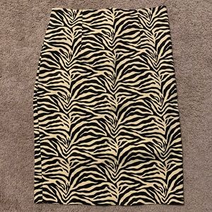 Mode Merr Zebra Pencil Skirt